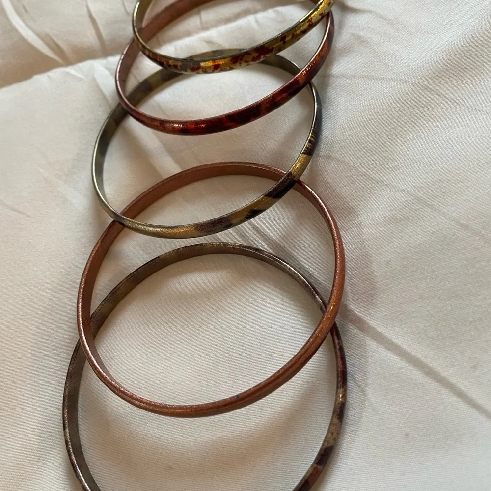 Bangle bracelets. Bundle of 5! - Picture 2 of 3
